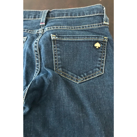 Kate Spade Jeans Women's Play Hooky Broome Street Skinny Dark Blue Denim - 25 - Picture 4 of 14